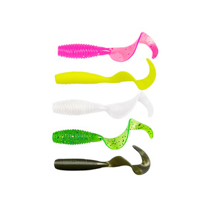 Large Drongo Soft Bait 70mm Black Green Speckled Bottom Bait For Bass Lure Fishing - Product Image 2