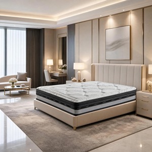 Matelas hybride moderne à ressorts ensachés King Size et Full Size, 14 pouces, soutien ferme, pour chambre à coucher, soutien du dos et sommeil - Product Image 2