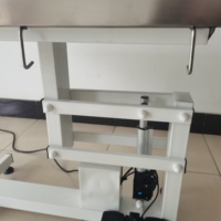 Equipo Veterinario EURVET, Mesa de Operaciones Eléctrica de Acero Inoxidable SUS304, Diseño Clásico en Forma de Z con Soporte para Vía Intravenosa