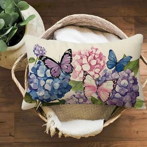 Housse de coussin imprimée fleur <span class=keywords><strong>papillon</strong></span> tissu de coussin <span class=keywords><strong>d</strong></span>'impression de luxe pour <span class=keywords><strong>taie</strong></span> <span class=keywords><strong>d</strong></span>'<span class=keywords><strong>oreiller</strong></span> coussin - Product Image 4