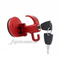 Accessoires de moto Crochet de rangement en aluminium pour casque Serrures de support avant pour VESPA GTS GTV 13-23