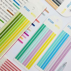 160 hojas de pegatinas fluorescentes de PET de colores, pestañas de índice transparentes, notas adhesivas, papelería para oficina y escuela, regalos para niños - Product Image 6