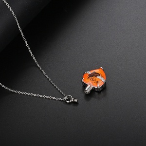 Collana in acciaio inossidabile a forma di cuore in cristallo grande pietra cremazione urna ceneri gioielli ciondolo collana sempre nel mio cuore