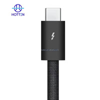 Kabel Data USB3.0 Tipe-C TPE Kepang Berkualitas Tinggi untuk Kamera, Pengisian Cepat, Tahan Lama