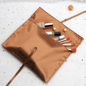 Bolsa de Satén Marrón con Logotipo Personalizado de Lujo, Bolsa para Ropa, Zapatos, Pelucas, Embalaje, Bolsa de Regalo, Bolsa de Seda - Product Image 5