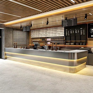 Comptoir <span class=keywords><strong>de</strong></span> café-bar, salon <span class=keywords><strong>de</strong></span> thé, pâtisserie, boulangerie, comptoir <span class=keywords><strong>de</strong></span> réception entièrement meublé - Product Image 4