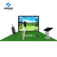 Système de projection intérieur pour simulateur de golf JAMMA JM-AR-GF03 AR avec double caméra haute vitesse, moniteur 1280x720, plus de 100 simulateurs