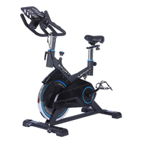 Vélo d'exercice d'intérieur en acier inoxydable avec volant d'inertie de 6 kg, affichage numérique, résistance à la friction et grand support pour téléphone