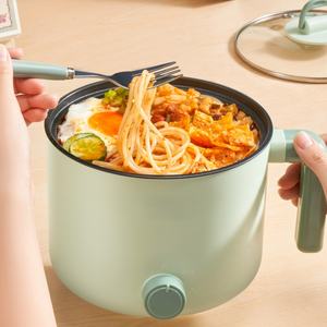 Casserole électrique 1,2 L, mini-cuiseur, revêtement antiadhésif, couvercle en verre trempé, cuiseur multifonction portable pour un usage domestique - Product Image 6