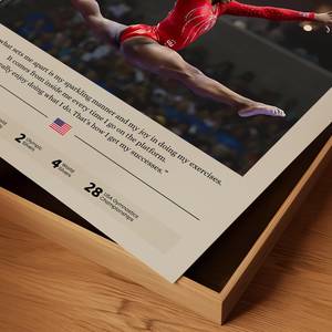 SQ Simone Biles affiche mur Art gymnastique décor athlétique Inspiration impression <span class=keywords><strong>peinture</strong></span> sport Motivation maison bureau décor - Product Image 5
