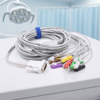 Câble EKG compatible avec Contec ECG1200G à connexion directe, câble EKG IEC à 10 fils pour ECG600G, pour usage patient