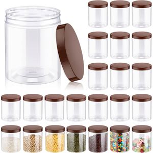 Food Grade 30ml 50ml 100ml 200ml 500ml Clear PET Plastic <b>Jar</b> with Black Lid for Cosmetic Lotion Skin Care - Product Image 1