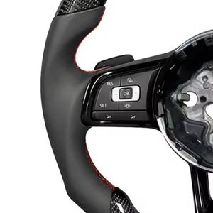 Volant complet en fibre de carbone personnalisé pour Volkswagen VW <span class=keywords><strong>Golf</strong></span> MK7 Mark <span class=keywords><strong>7</strong></span> <span class=keywords><strong>R</strong></span> TDI <span class=keywords><strong>TSI</strong></span> - Product Image 4