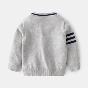 Style coréen Preppy décontracté à la mode <span class=keywords><strong>Cardigan</strong></span> à manches longues pour les jeunes enfants printemps nouveau bouton de veste pour garçons à simple boutonnage - Product Image 3