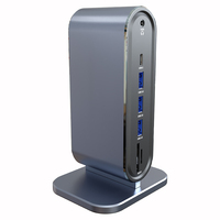 Station d'accueil multifonction pour ordinateur portable Type-C 12-en-1, hub USB 3.1, 3 ports pour Micro SD 2.0, en stock