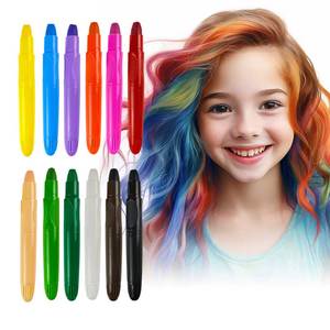 Lot de 12/24 crayons de <span class=keywords><strong>craie</strong></span> capillaire inoffensifs pour enfants, idéal pour Noël, les anniversaires et les fêtes - Product Image 1
