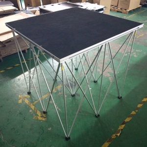 Telescopic <b>stage</b> riser with portable carpet finish <b>platform</b> <b>stage</b> for performance - Product Image 2