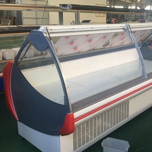 Phía trước lật Bìa <span class=keywords><strong>Deli</strong></span> <span class=keywords><strong>Showcase</strong></span> tủ trưng bày thịt với cửa trượt <span class=keywords><strong>Showcase</strong></span> - Product Image 5