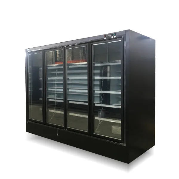 Commercial supermarket low temperature refrigerators freezers equipment with four door