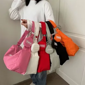 Nuevo Bolso Bandolera de Nylon con Cierre, para Mujer, Moderno, Capacidad de 1-1.9L, Ecológico, Casual, Versátil, Estilo Candy - Product Image 1