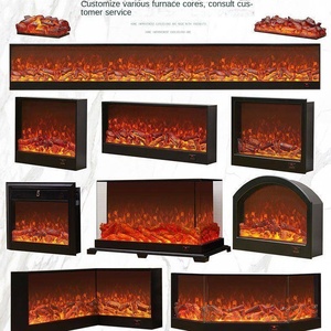 <span class=keywords><strong>Chimenea</strong></span> Eléctrica LED Retro con Simulación de Llama Estilo Campestre Francés, Luz de Ambiente de Fácil Inserción para Sala de Estar - Product Image 4