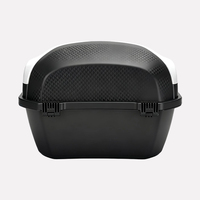 Boîte de rangement universelle 35L en ABS pour vélos électriques et motos, grande capacité, moulée en relief