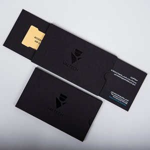 קופסת מתנה לכרטיסי ביקור NFC ממתכת בהתאמה אישית, קרטון רך למגע לאריזת כרטיסי מתנה - Product Image 2