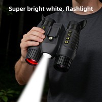 Nouvelle caméra 3D extérieure à vision nocturne infrarouge 4K pour fabricants, avec casque et lumière, portée effective de 550 m, 116x108x64mm