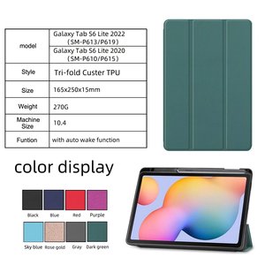 <span class=keywords><strong>Coque</strong></span> de protection souple en TPU+PU pour <span class=keywords><strong>tablette</strong></span> <span class=keywords><strong>Samsung</strong></span> Galaxy Tab <span class=keywords><strong>S6</strong></span> <span class=keywords><strong>Lite</strong></span> SM-P613 P619 10,4 pouces <span class=keywords><strong>2022</strong></span> - Product Image 5