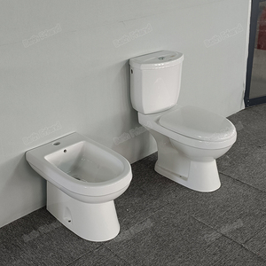 Ensemble WC et <span class=keywords><strong>bidet</strong></span> sur pied en céramique blanche, certifié CE, <span class=keywords><strong>pour</strong></span> le marché argentin et européen - Product Image 2