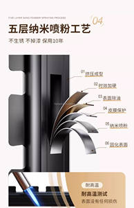 <span class=keywords><strong>Barre</strong></span> de séchage extra large en aluminium pour salle de bain, <span class=keywords><strong>barre</strong></span> de suspension pliable murale pour le <span class=keywords><strong>linge</strong></span> et le rangement multi-usages - Product Image 6