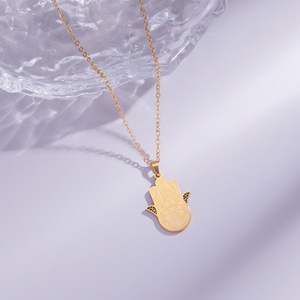 Collier Pendentif Personnalisé <span class=keywords><strong>en</strong></span> Acier Inoxydable avec Calligraphie Arabe Islamique, Bijou de Mode <span class=keywords><strong>en</strong></span> Gros pour l'Aïd, pour Femmes et Hommes - Product Image 3