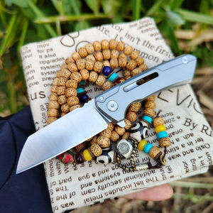 Pisau saku <span class=keywords><strong>Mini</strong></span> portabel EDC pegangan baja D2 Pertahanan Tinggi desain lipat taktis pisau Premium UNTUK penggunaan sehari-hari OEM - Product Image 3