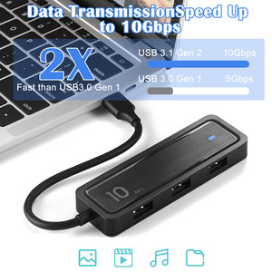 Cross-Biên Giới Mới USB C 6 1 Combo Loại C SD/Mini SD Đầu Đọc Thẻ 10Gbps USB 3.1 Gen2 Truyền Dữ Liệu USB Gen 2 Hub Trong Kho - Product Image 4