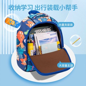 Sesame Baby Kindergarten Backpack 14 In Water Resistant School Education For 3-6 Year Olds Unisex Animal Print - Product Image 3