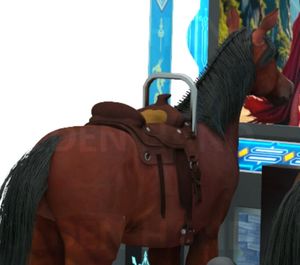 Đồng tiền hoạt động rồng Hiệp Sĩ 2 người chơi mô phỏng <span class=keywords><strong>Arcade</strong></span> thể thao đua ngựa trò chơi máy 220V kim loại bằng gỗ xây dựng Tiếng Anh - Product Image 4