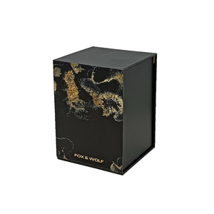 Recyclable Magnetic Black Cardboard Gift <b>Box</b> for Honey Glass Jar with Custom Logo - Product Image 1