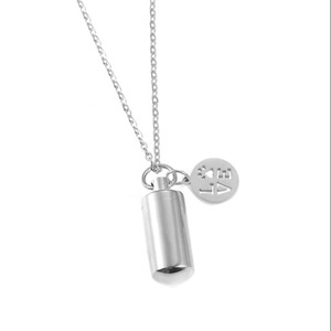 Colgante de Acero Inoxidable 304 Dorado con Forma de Pata de Perro/Gato, Cadena con Colgante, Urna para Cenizas, Recuerdo Conmemorativo, Cilindro para Collar Unisex, Hombre/Mujer - Product Image 5