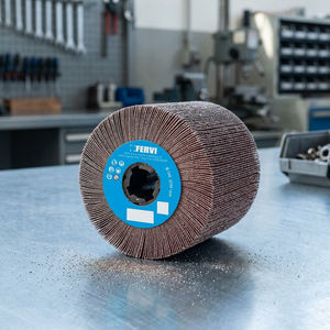 Discos de Pulir Lamelares Reforzados con Fibra de Vidrio FERVI, Grano 80, 100x50mm, para Trabajos en Madera y Metal - Product Image 3