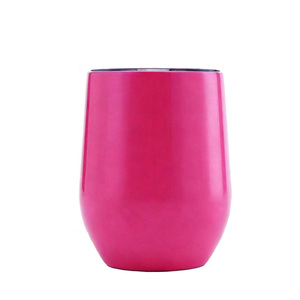 Bicchiere Termico a Forma <span class=keywords><strong>di</strong></span> Uovo in Acciaio Inox 304 da 12oz con Logo Personalizzato, Doppia Parete Isolante e Coperchio - Product Image 4