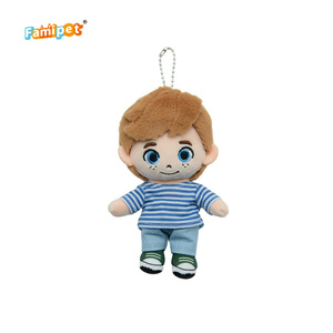 Famipet Üretici Özel Tasarım Sevimli Yumuşak Bebek Erkek Peluş Anahtarlık Çanta Sırt Çantası İçin Peluş Anahtarlık Oyuncak - Product Image 3
