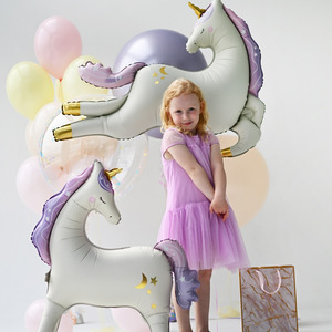 Ballons Chiffres Licorne Arc-en-ciel, Ballons Licorne Féerique pour Décoration d'<span class=keywords><strong>Anniversaire</strong></span> <span class=keywords><strong>1</strong></span>ère, 2ème, 3ème, 4ème, 5ème <span class=keywords><strong>Anniversaire</strong></span> - Product Image 3