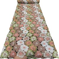 Dentelle Guipure Soluble dans l'Eau, Broderie Florale, Tissu pour Confection de Vêtements Faits Main