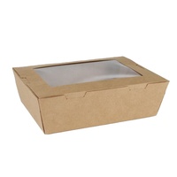 Boîte à gâteau pliable carrée en papier kraft de qualité alimentaire KING GARDEN, avec fenêtre et fermeture magnétique, taille 30-72 oz, protection UV