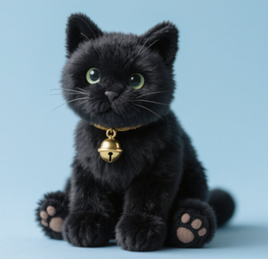 ODM OEM مخصص تصميم AI أفخم لطيف واقعي القط الأسود أفخم دمية هدية لطيف - Product Image 5