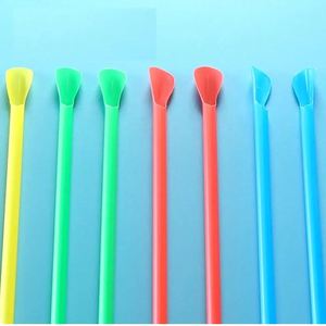 Pajitas de Plástico Ecológicas de Alta Calidad con Forma de Cuchara para Bebidas, Nuevas - Product Image 4