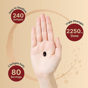 240 Cápsulas de Gel Suave de Ginseng Rojo Coreano Panax 2250mg/por Porción para Adultos, No Apto para Mujeres Embarazadas, Extracto de Ginseng de 6 Años de Cultivo - Product Image 4