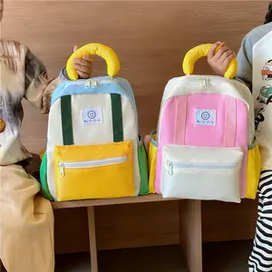 Японский высококачественный Простой Школьный рюкзак для учеников детского сада, модный рюкзак контрастного цвета для мальчиков и девочек, универсальный рюкзак