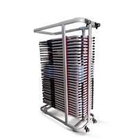 Chaise de direction design moderne, chariot de rangement de bureau pliable à 30 degrés avec cadre en métal, maille ergonomique en matière plastique pour les mariages