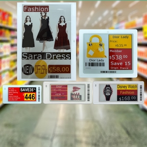 Etiqueta Electrónica de Precio para Estante de 7.5 Pulgadas, Etiqueta ESL para Supermercado, 4 Colores, Inalámbrica, Wifi, Digital, Pantalla de Precio en Tinta Electrónica para Supermercado - Product Image 1